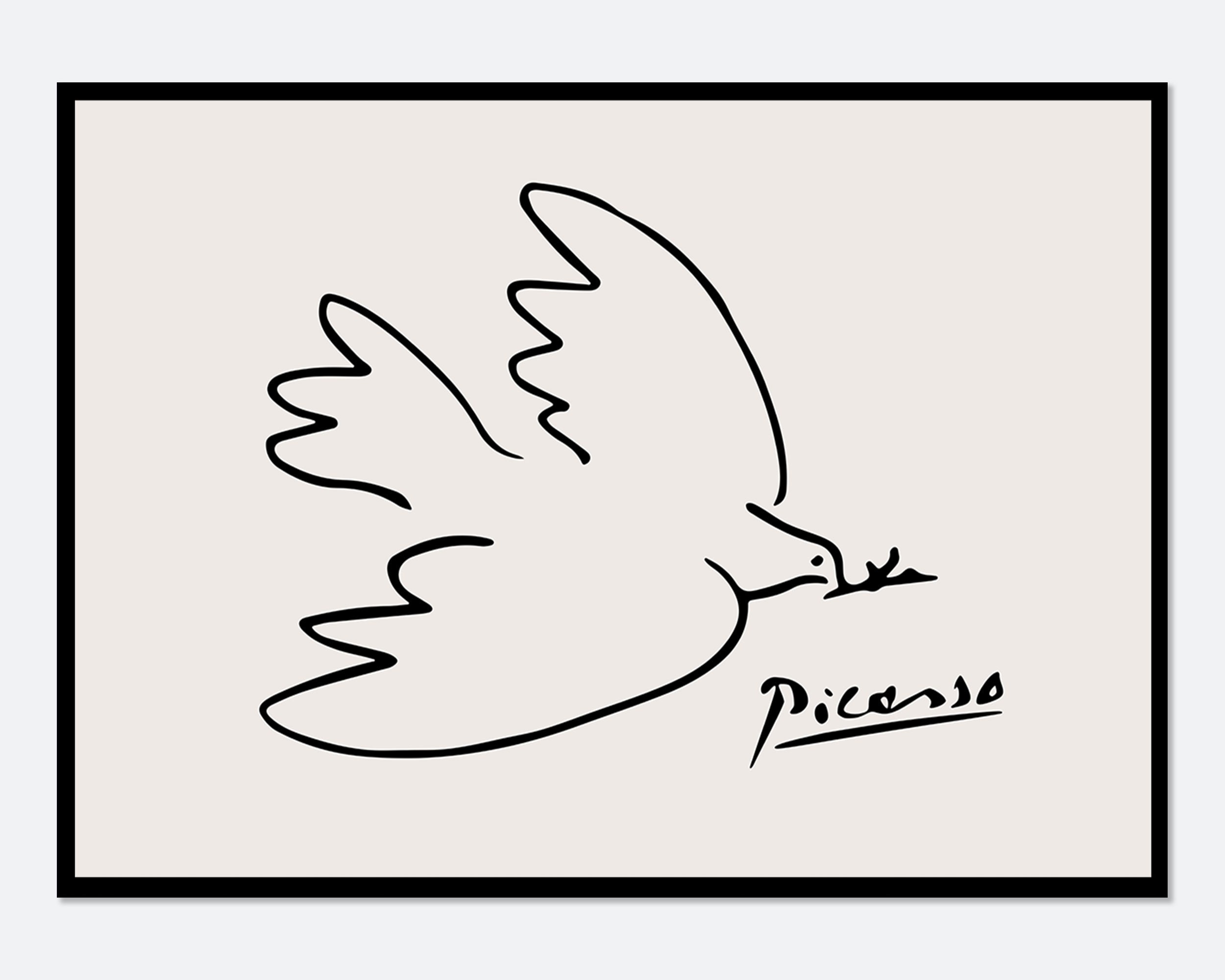 Picasso Print, Picasso Dove Print, Pablo Picasso Dove of