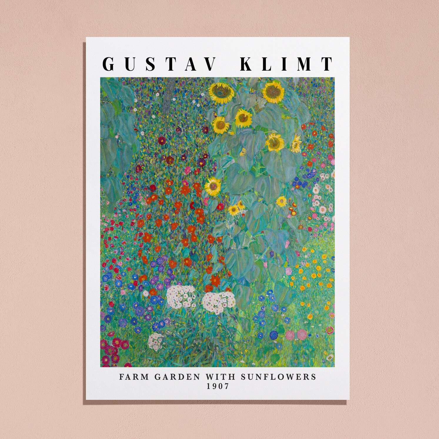 Kunstdruk Gustav Klimt - Die Sonnenblume 50x70cm | Bol