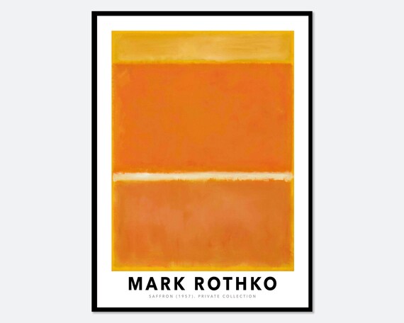 マーク・ロスコ サフラン 1957年 オレンジイエロー ヴィンテージ