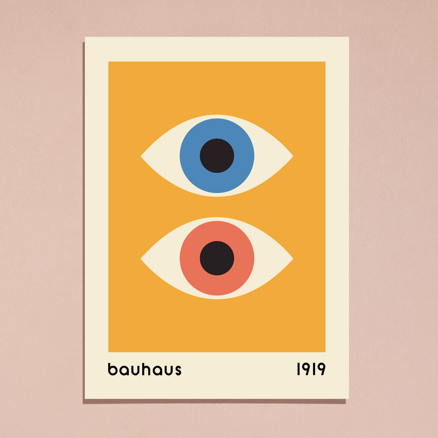 Bauhaus 1919 Geometric Colorful Eyes Art Print Bauhaus España