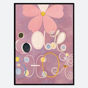 Hilma af Klint The Ten Largest, No. 5 Adulthood Group IV Vintage Poster Colorful Abstract Art Print | Hilma af Klint Exhibition Poster #HK15