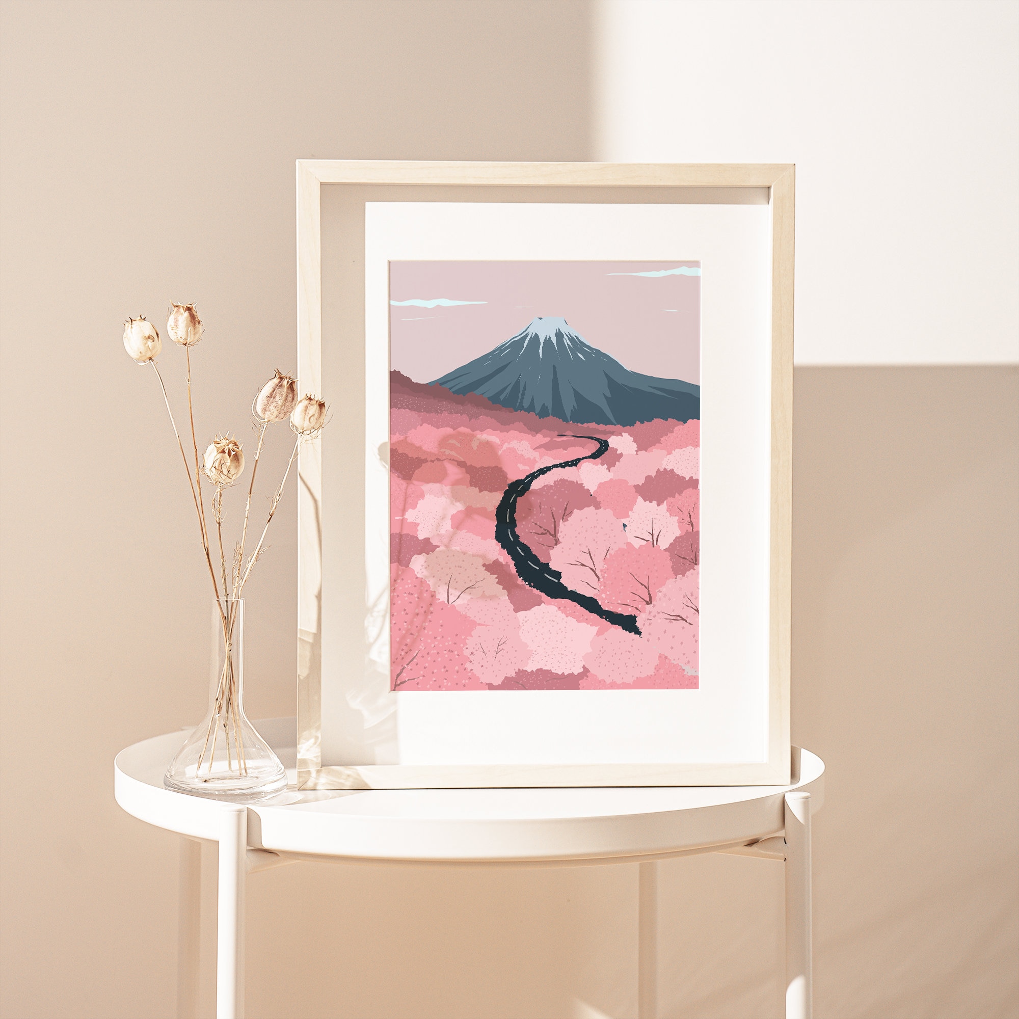 Mont Fuji Dessin Couleur Aquarelle Du Mont Fuji Illustration Vectorielle 43000950