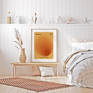 Bauhaus 1919 Geometric Orange Circles Art Print | Bauhaus Ausstellung ...