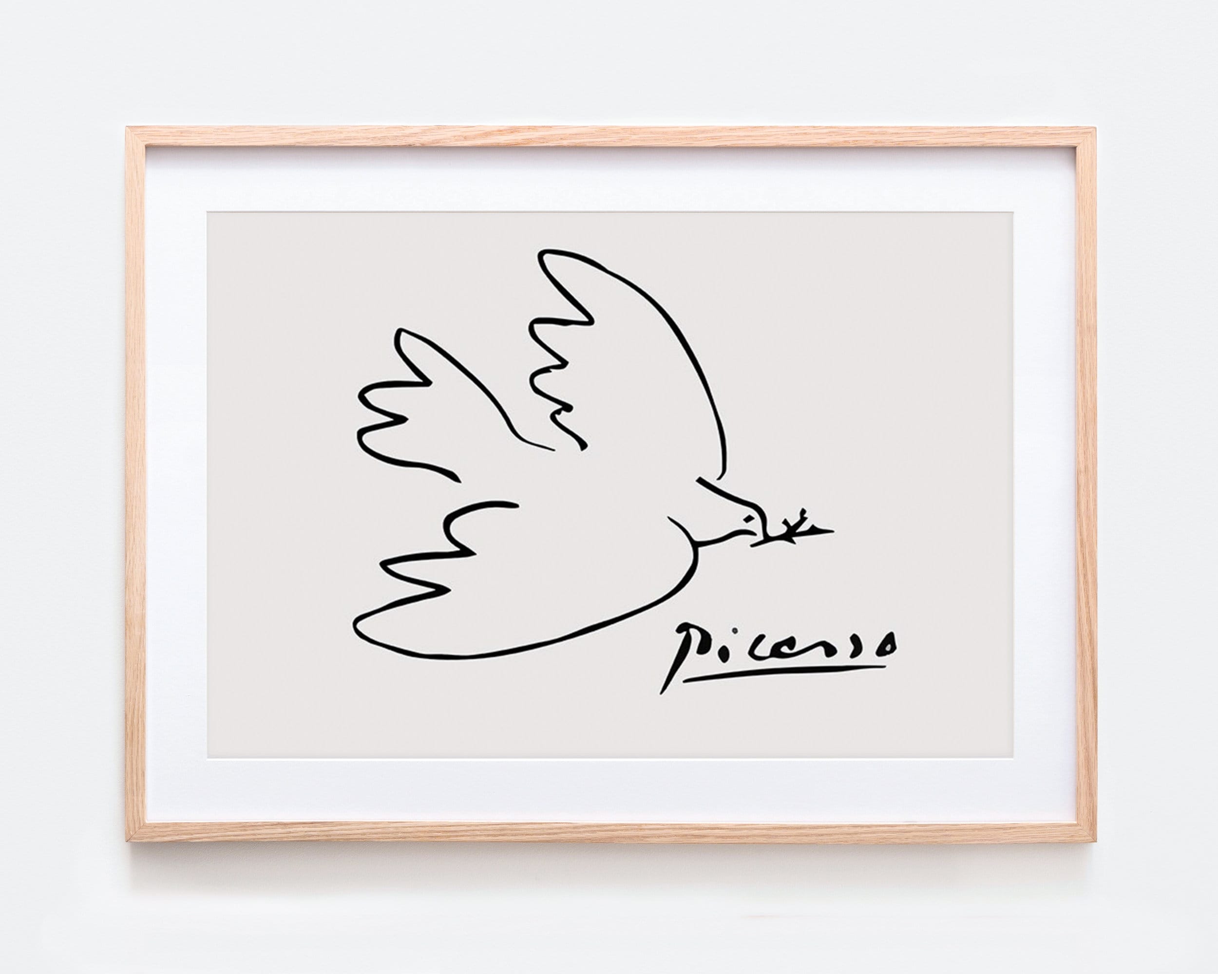 Pablo Picasso Dove of Peace 1949 Vintage Poster Remake Art Etsy