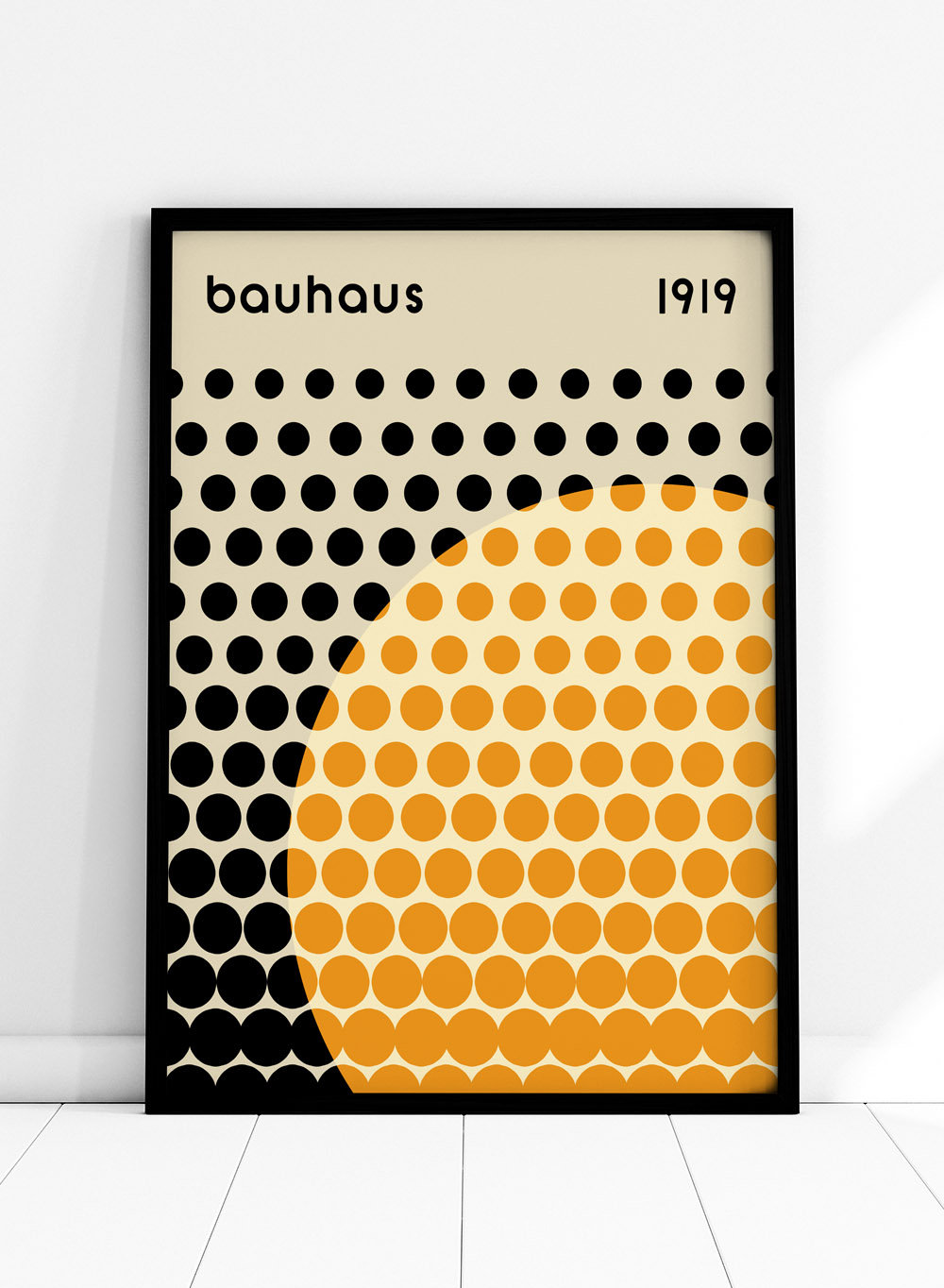 バウハウス Bauhaus 「Aufwarts」額付き 高級アートプリント