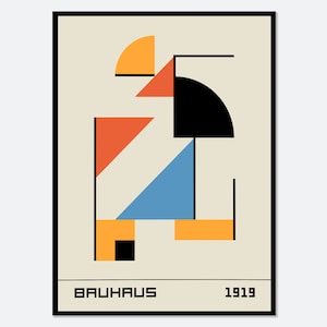 Bauhaus Geometric Shapes Art Print | Bauhaus Ausstellung Weimar, Bauhaus Geometric Print, Bauhaus Poster, Minimalist Vintage Poster #BH57