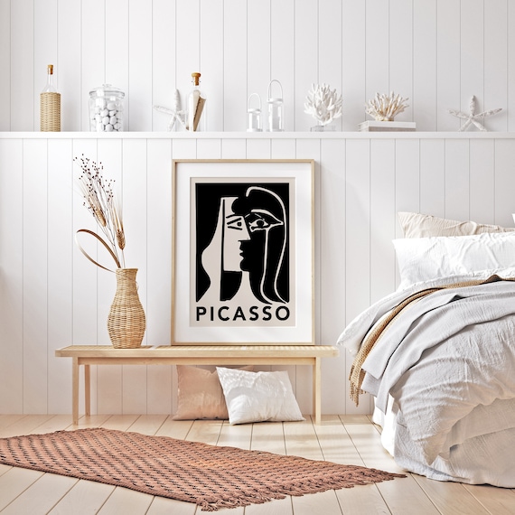Picasso the Kiss 1979 Abstract Painting Vintage Poster Art Print