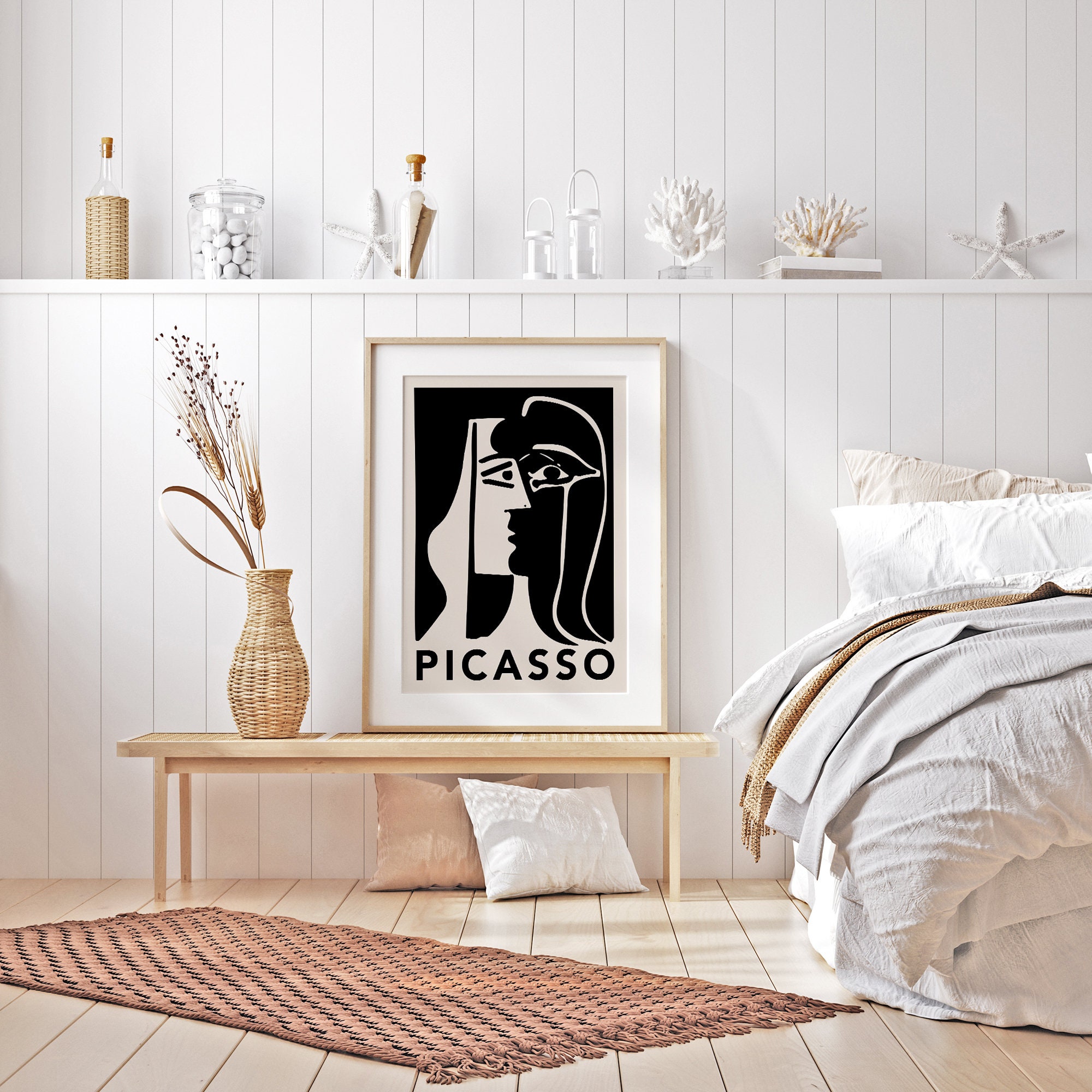 ピカソ「接吻」1979年抽象画ヴィンテージポスターアートプリント