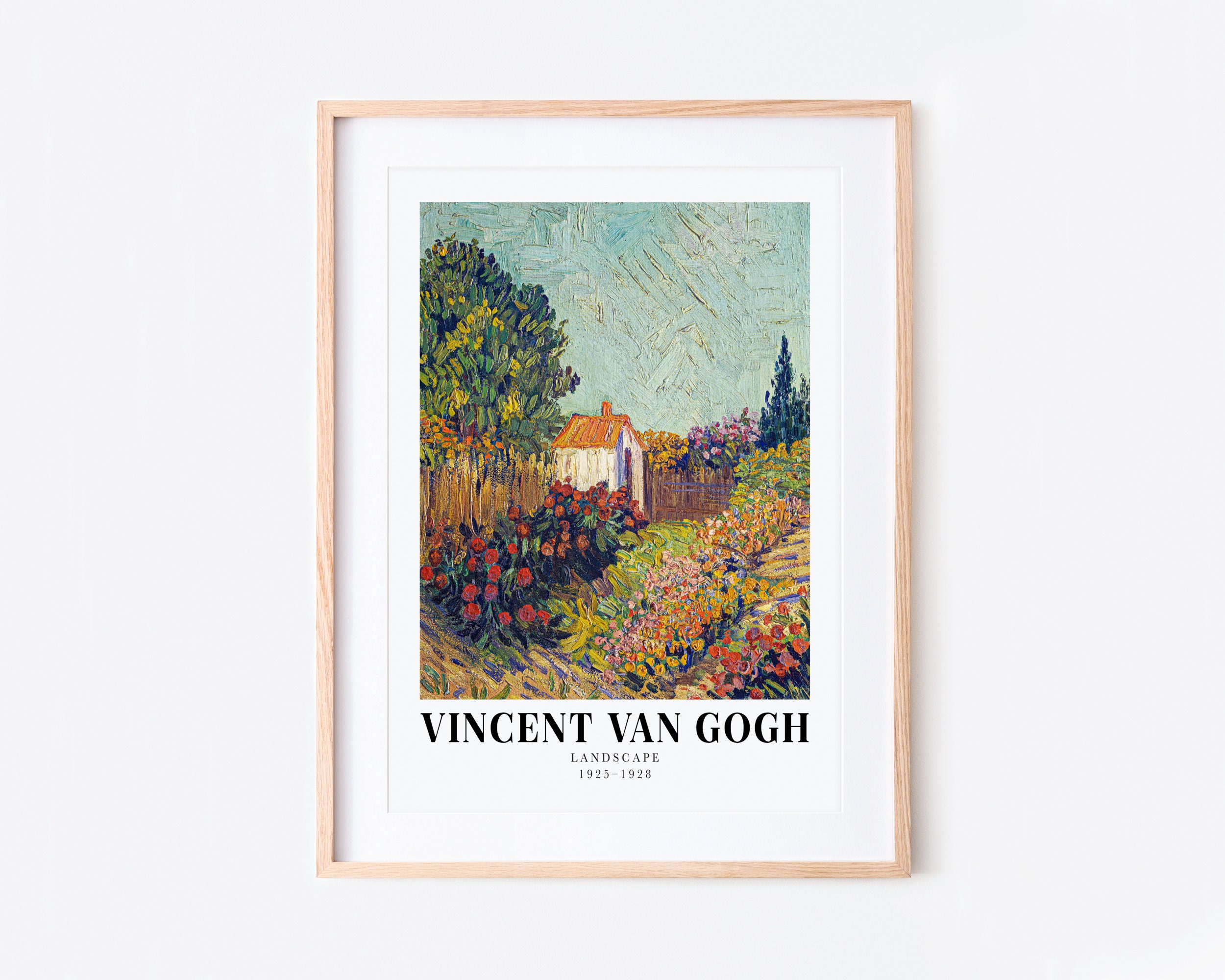 ゴッホの風景画 1925–1928 ヴィンテージ展覧会ポスター アートプリント