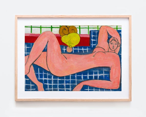 アンリ・マティス 横たわるヌードの大型ヴィンテージポスター アート