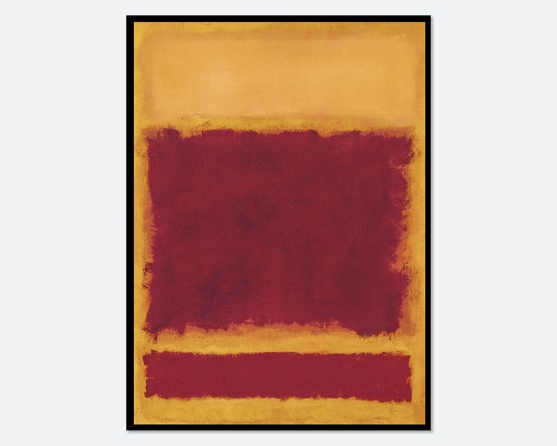 Gold Rothko Mark Rothko Composition 1958 Red Yellow Gold Vintage Poster Art Print ...