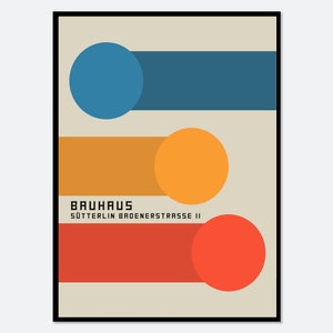 Bauhaus Geometric Design 1919 Art Print | Bauhaus Weimar 1923, Bauhaus Print, Bauhaus Poster, Geometric Print, Exhibition Poster #BH46