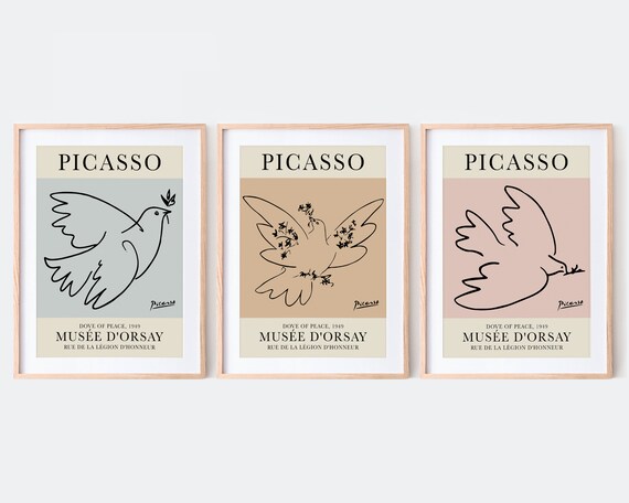 ピカソ PICASSO 大判リトポスター『ピカソと平和』1971年10月パリ開催