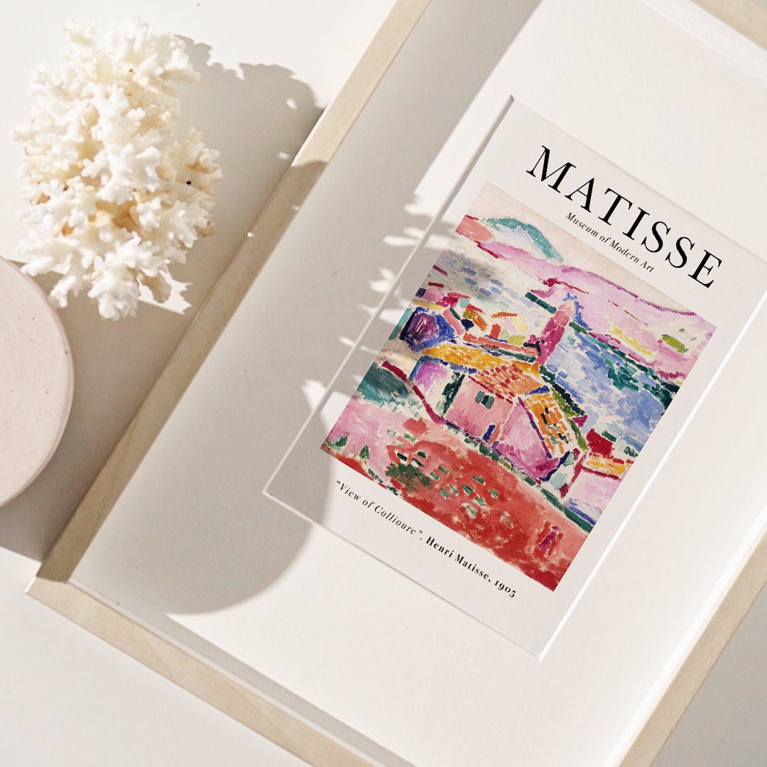 アンリ・マティス「コリウールの眺望」1905年ヴィンテージポスター