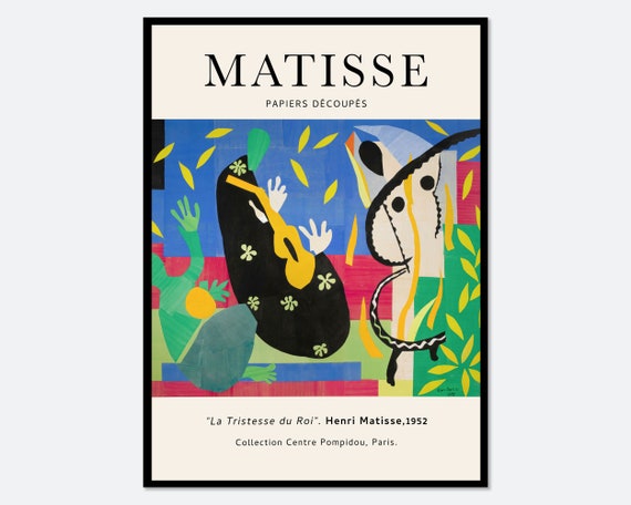 Vintage Matisse “The Sorrows of the King” Lithograph Art Vintage Matisse “The Sorrows of the King” Lithograph Art