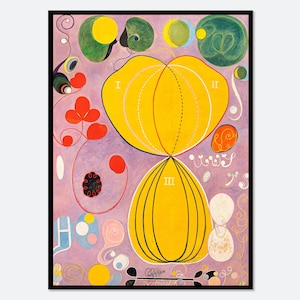 Hilma af Klint The Ten Largest, No. 7 Adulthood Group IV Vintage Poster Colorful Abstract Art Print | Hilma af Klint Exhibition Poster #HK17