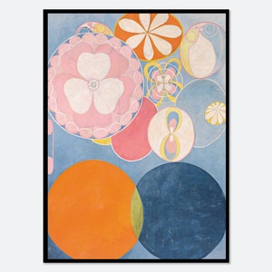 Hilma af Klint The Ten Largest, No. 2 Childhood Group IV Vintage Poster Colorful Abstract Art Print | Hilma af Klint Exhibition Poster #HK12