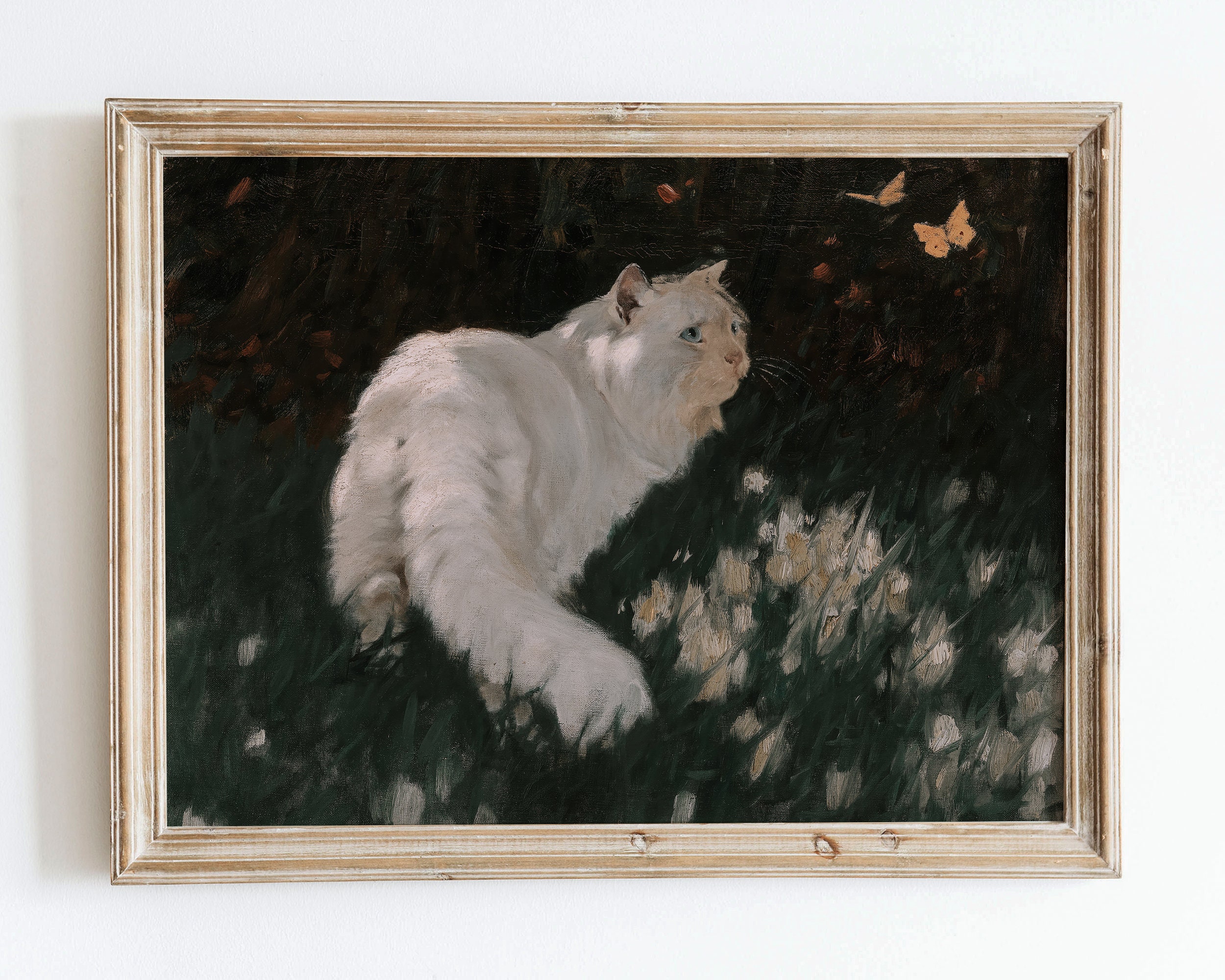 Diamond Art Painting Kitty With Butterfly 