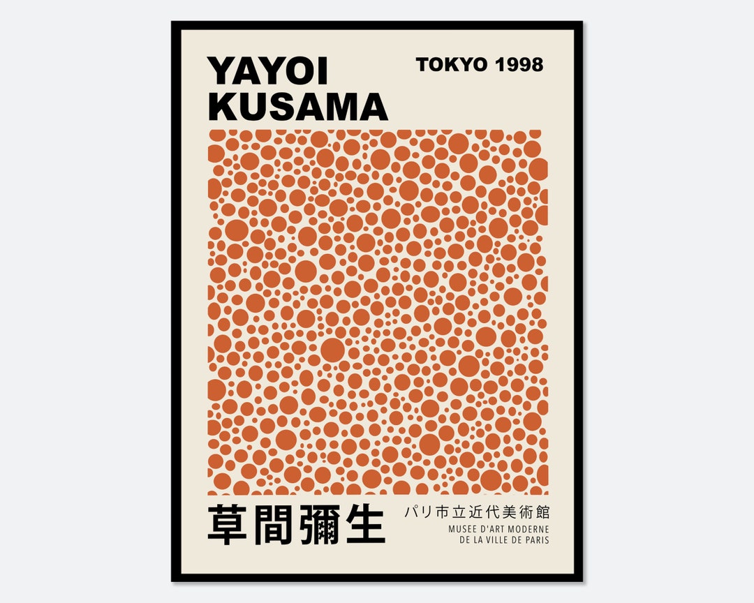 Yayoi Kusama Print Black Dots Japanese Art Modern Poster -  Denmark