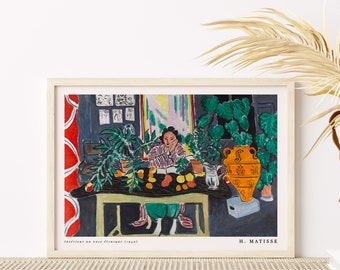Vintage Matisse “Interior with an Etruscan Vase” Color Plate Vintage Matisse “Interior with an Etruscan Vase” Color Plate