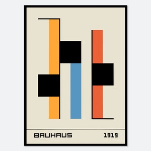 Bauhaus Geometric Shapes Art Print | Bauhaus Ausstellung Weimar, Bauhaus Geometric Print, Bauhaus Poster, Minimalist Vintage Poster #BH56