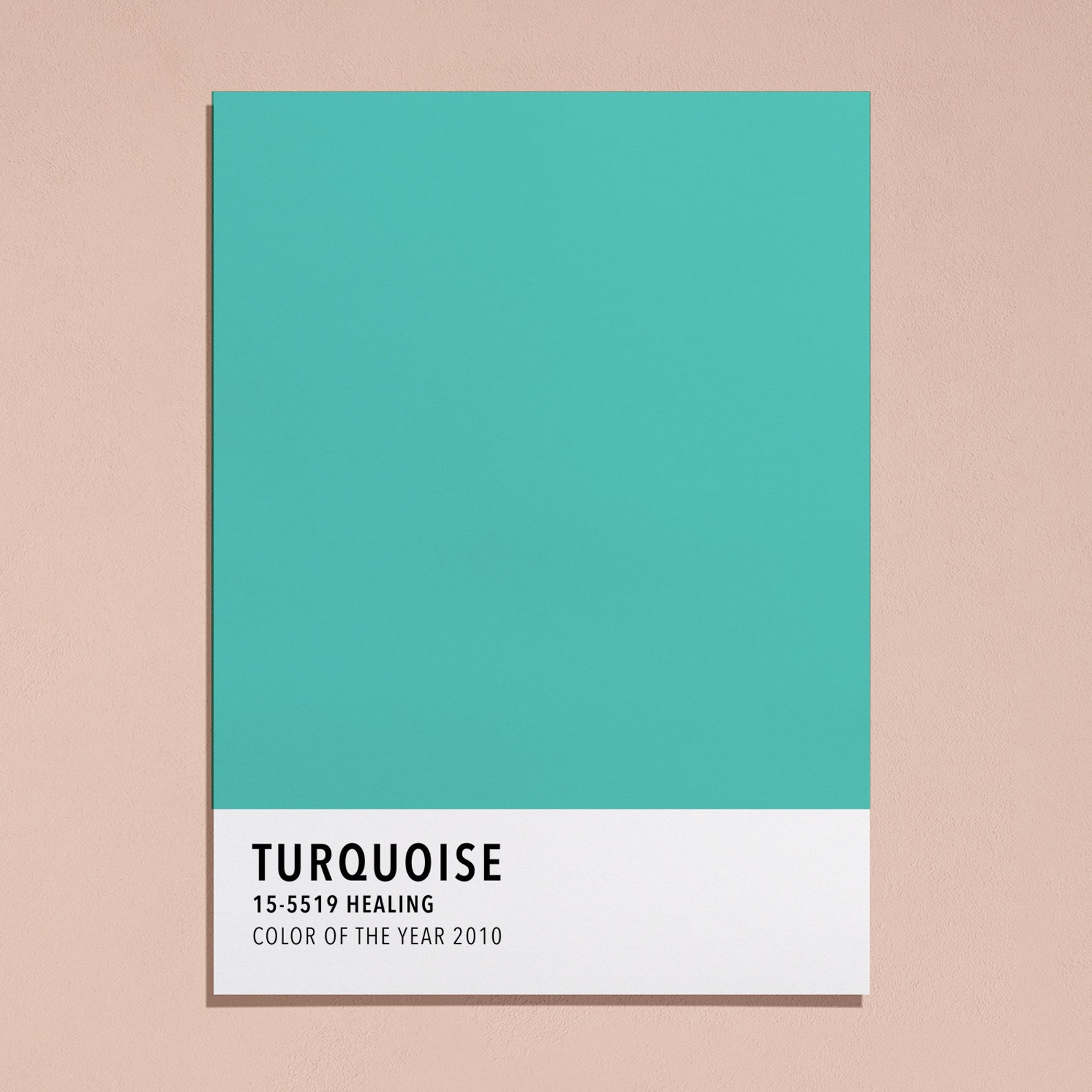 Turquoise Poster Blue Green Color Card Art Print Color - Etsy