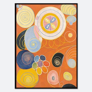 Hilma af Klint The Ten Largest, No. 3 Youth Group IV Vintage Poster Colorful Abstract Art Print | Hilma af Klint Exhibition Poster #HK13