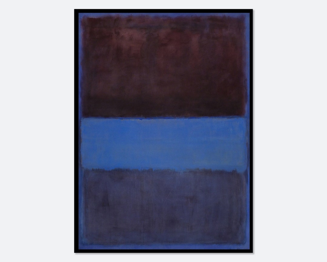 Mark Rothko No 61 Rust And Blue 1953 Vintage Poster Colorful Art Print mark-rothko-no-61-rust-and-blue-1953-vintage-poster-colorful-art-print