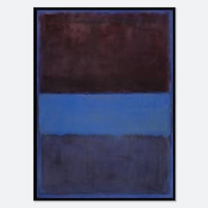 Mark Rothko No. 61 Rust and Blue 1953 Vintage Poster Colorful Art Print | Mark Rothko Print, Mark Rothko Painting, Museum Exhibition