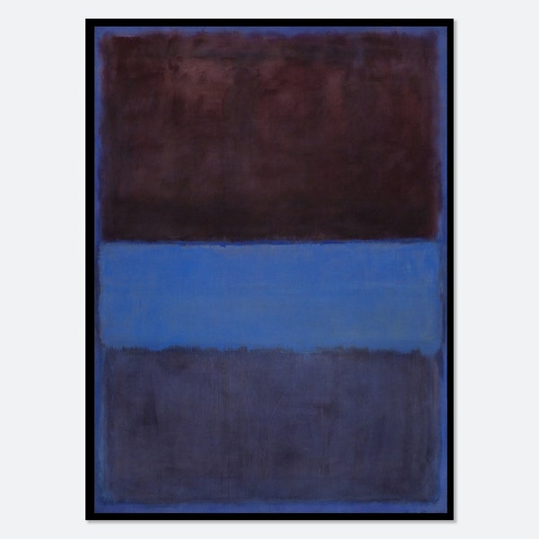 Mark Rothko No. 61 Rust and Blue 1953 Vintage Poster Colorful Art Print | Mark Rothko Print, Mark Rothko Painting, Museum Exhibition #MR21