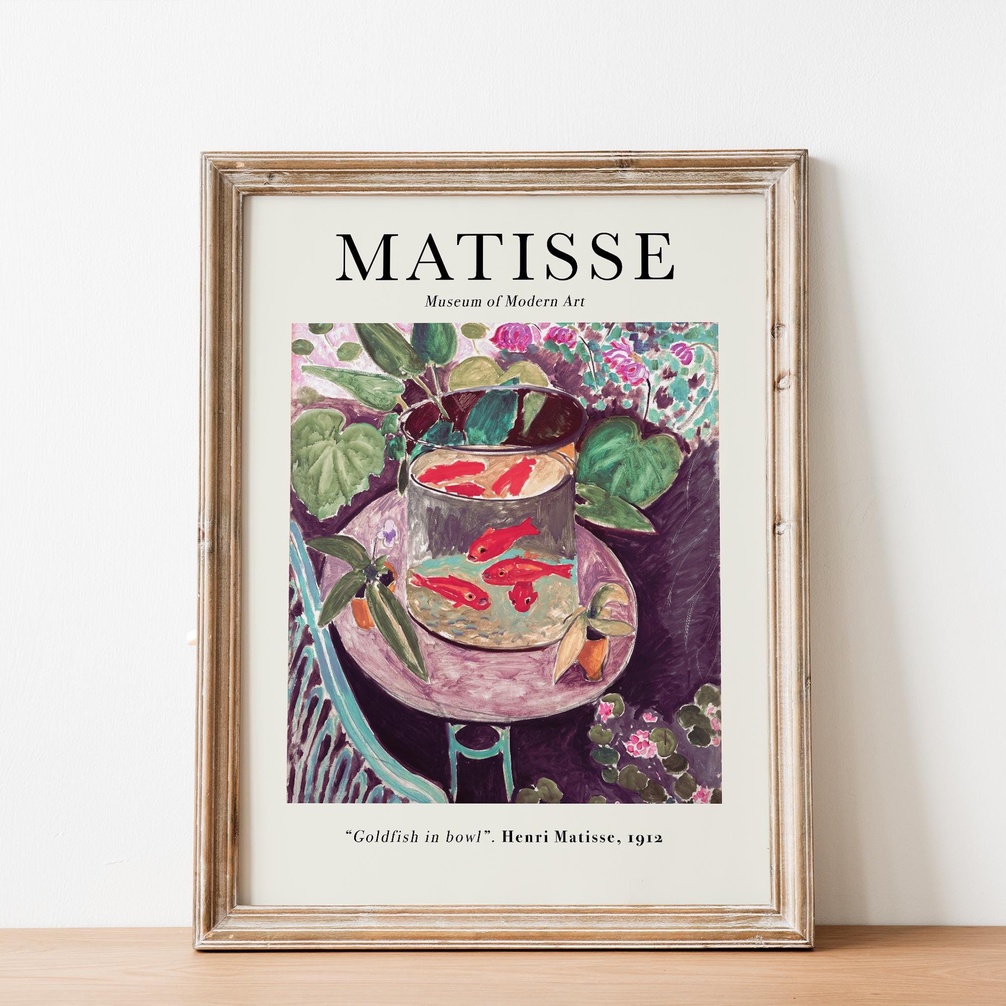 Henri Matisse（アンリ マティス） 金魚鉢のある室内