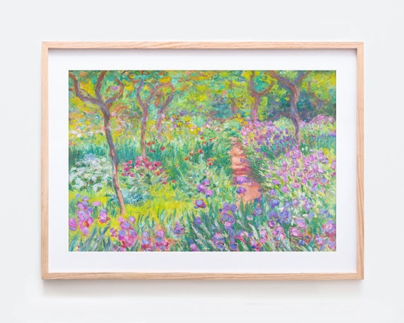 モネ ジヴェルニーの画家の庭 ヴィンテージ展覧会ポスター アート