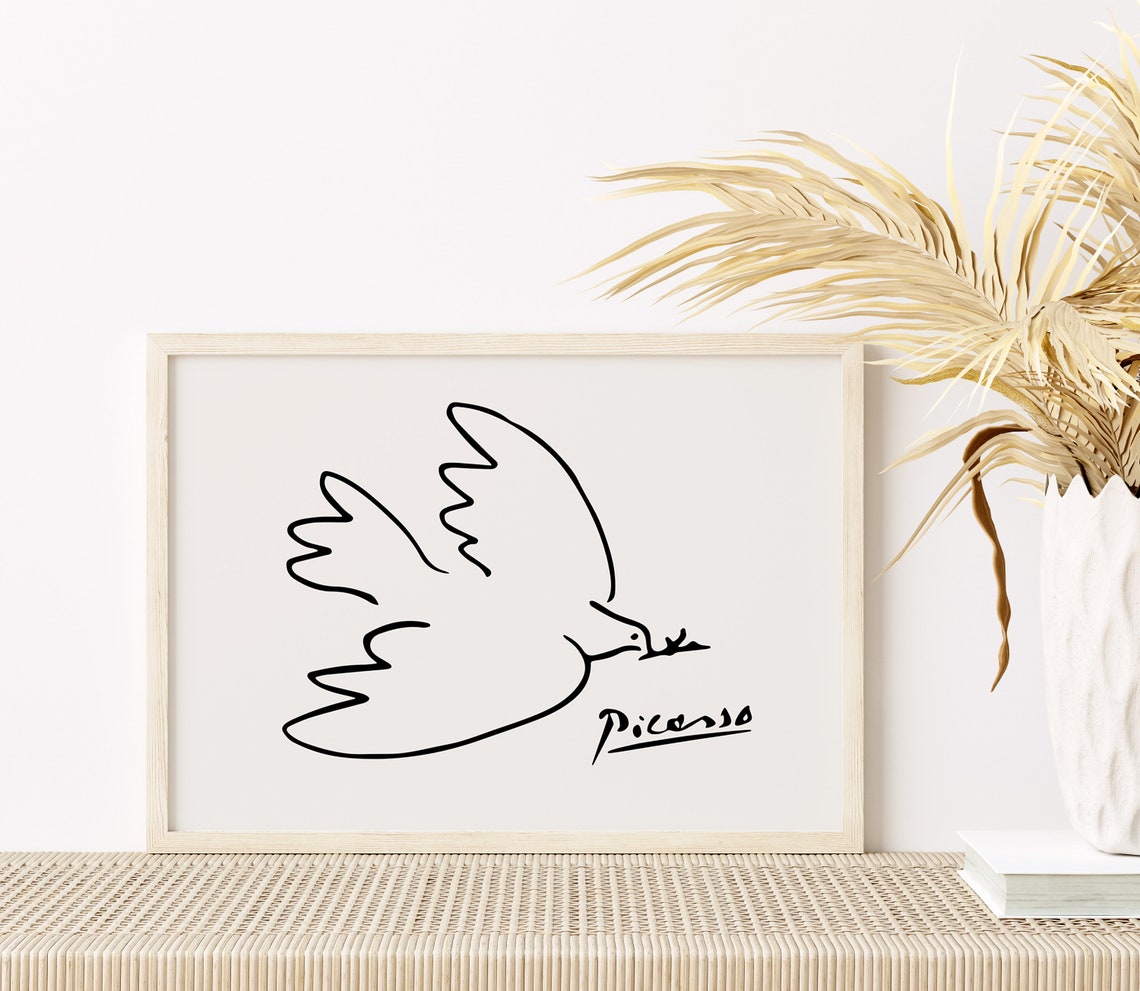 Pablo Picasso Dove of Peace 1949 Vintage Poster Art Print Etsy Pablo Picasso Dove of Peace 1949 Vintage Poster Art Print Etsy