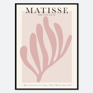 Henri Matisse Cut-Outs Vintage Poster Art Print | Matisse Print, Matisse Poster, Berggruen and Cie, Papiers Decoupes, Botanical Art #M71
