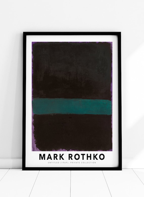 額縁付き] マーク・ロスコ「Untitled,1952 (Blue,Green,and
