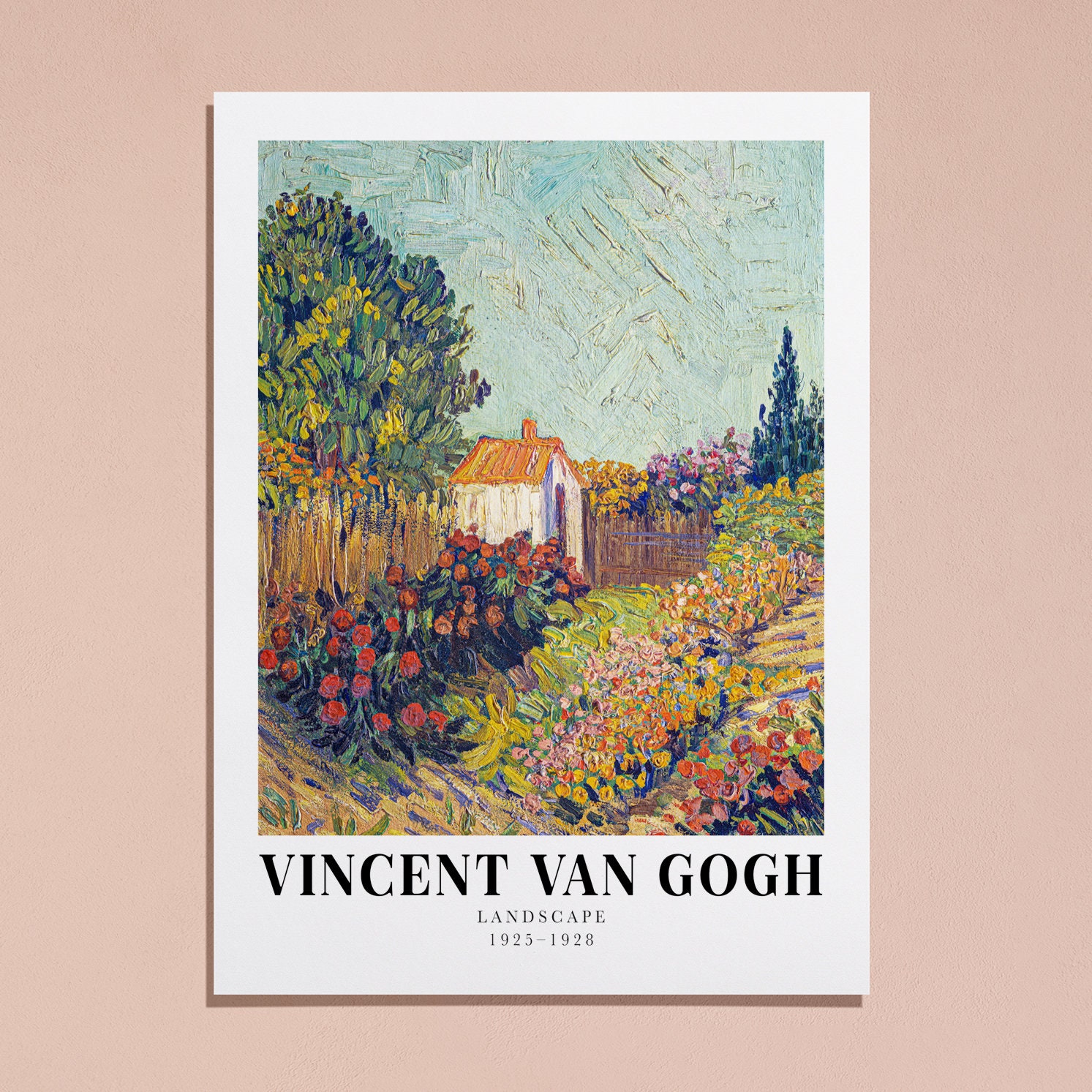 Van Gogh Landscape 19251928 Vintage Exhibition Poster