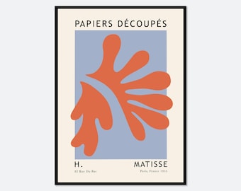 Henri Matisse Cut-Outs Vintage Poster Kunstprint | Matisse Print, Matisse Poster, Berggruen and Cie, Papiers Decoupes, Botanische Kunst #M57