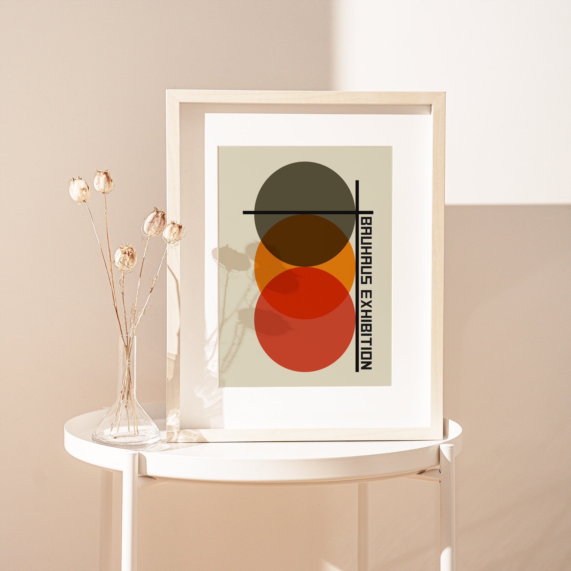 Bauhaus Geometric Circle Design 1919 Art Print Bauhaus | Etsy