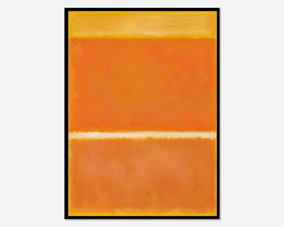 マーク・ロスコ サフラン 1957年 オレンジイエロー ヴィンテージ