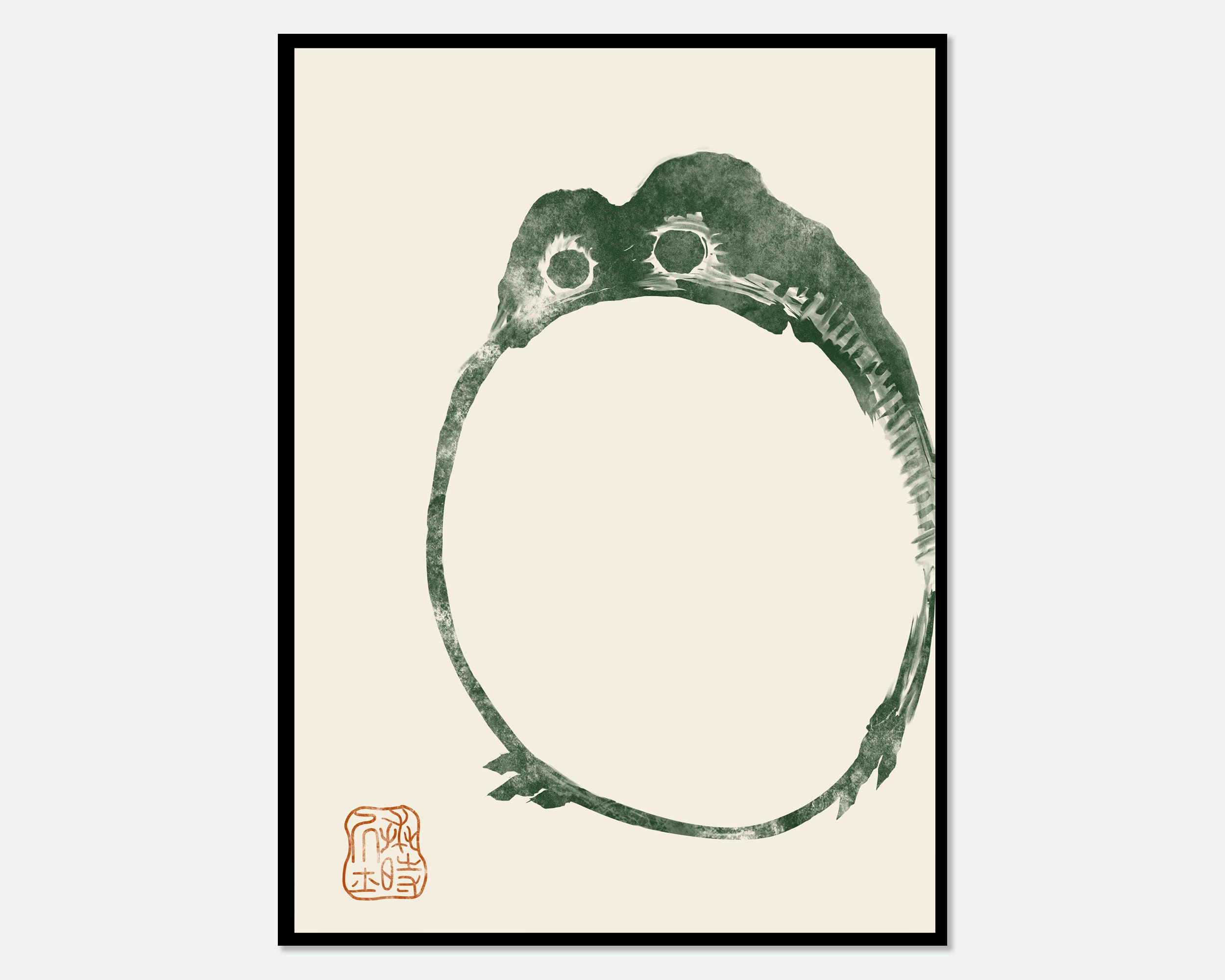 Japanese Frog Matsumoto Hoji Toad Set of 3 Woodblock Art Print | Etsy