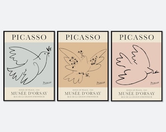 パブロ・ピカソ | 平和の鳩 リトグラフ | 限定版 | サイン＆ナンバー