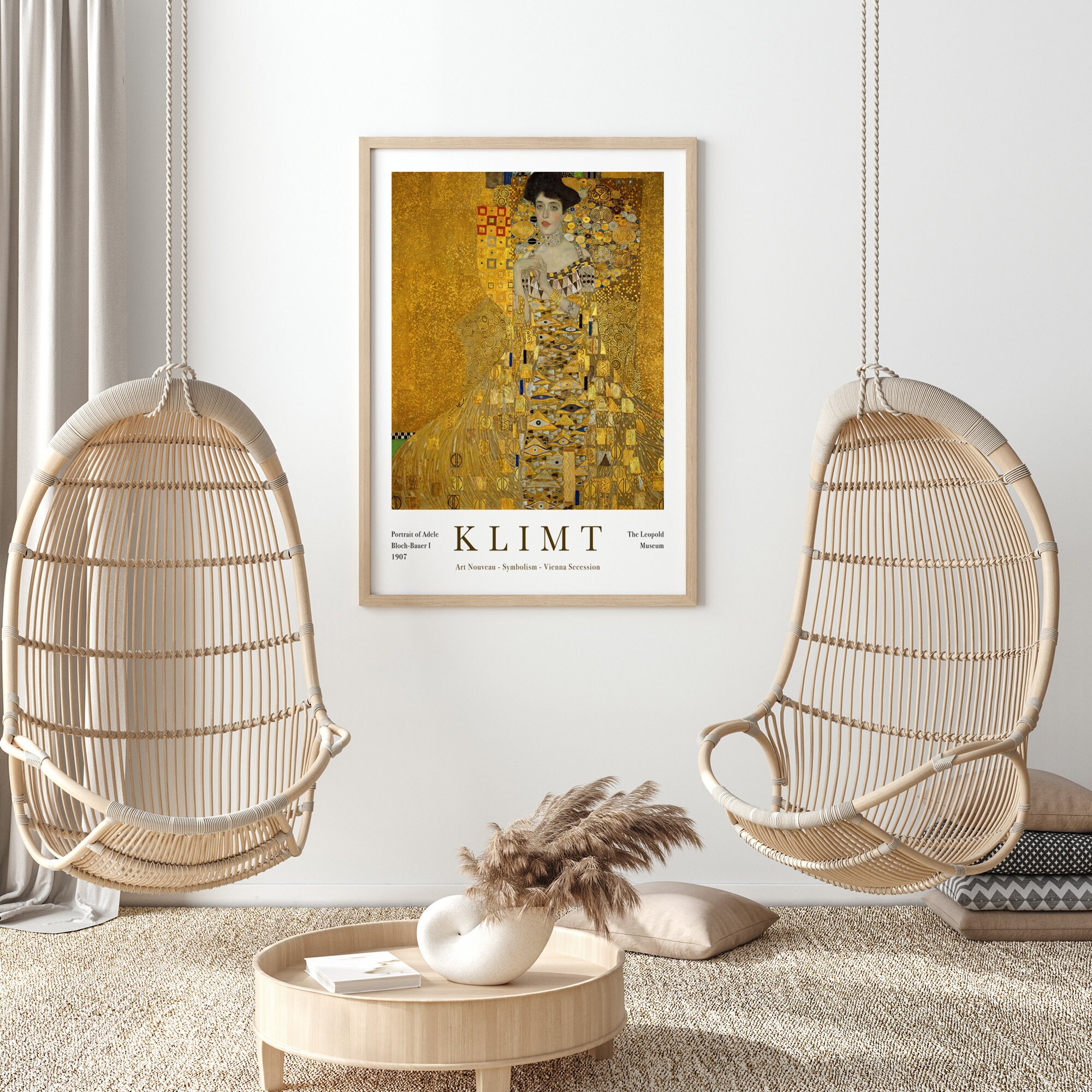 Gustav Klimt Portrait of Adele Bloch-bauer I 1907 Vintage Exhibition ...