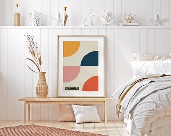 Bauhaus Geometric Design 1919 Art Print | Bauhaus