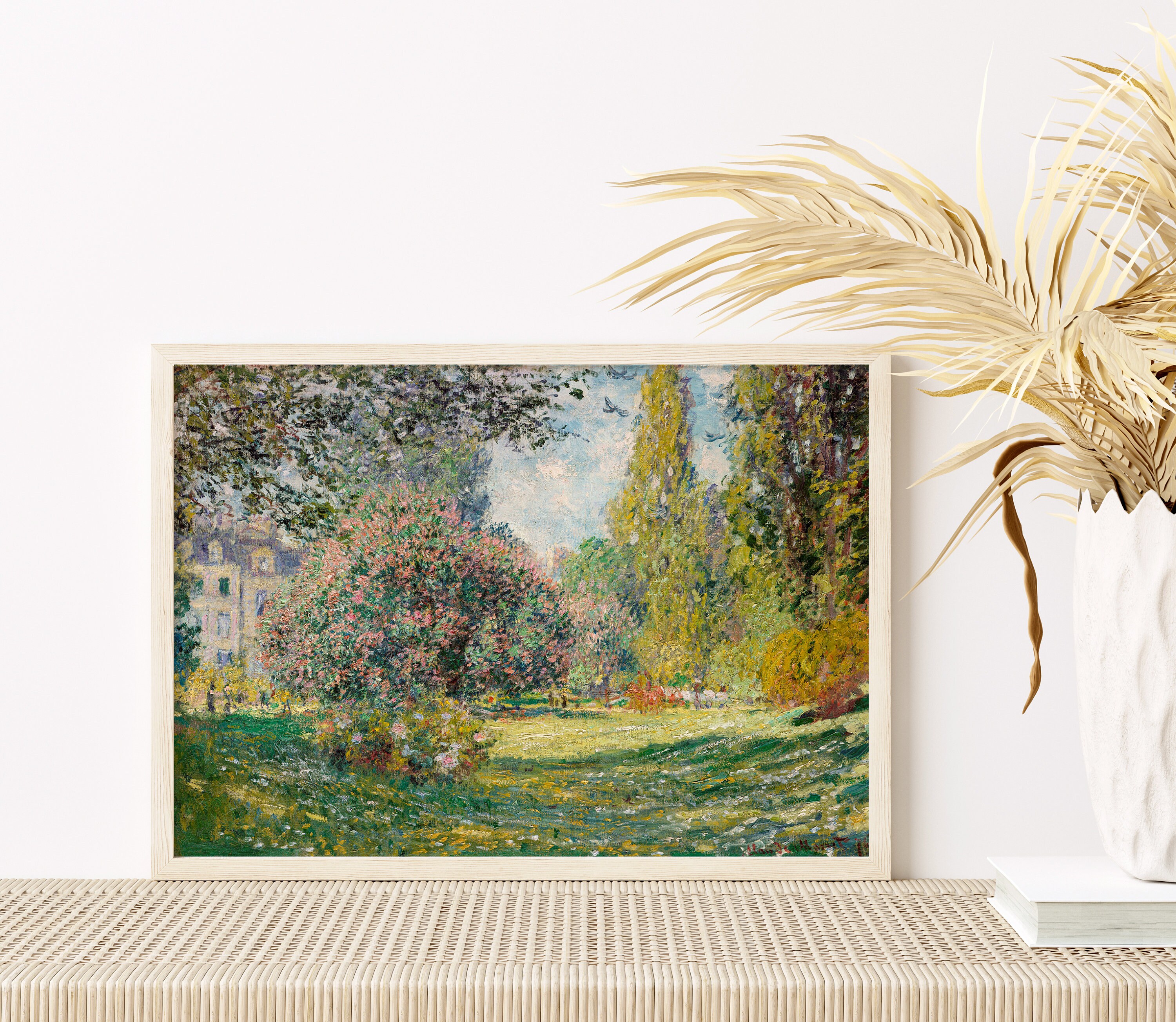 プリントアート モネ モンソー公園 額付インテリア 絵画 プリントアート モネ モンソー公園 額付インテリア 絵画