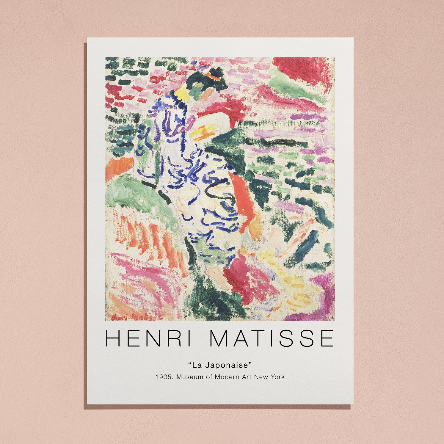 アンリ・マティス「La Japonaise」、水辺の女 ヴィンテージポスター