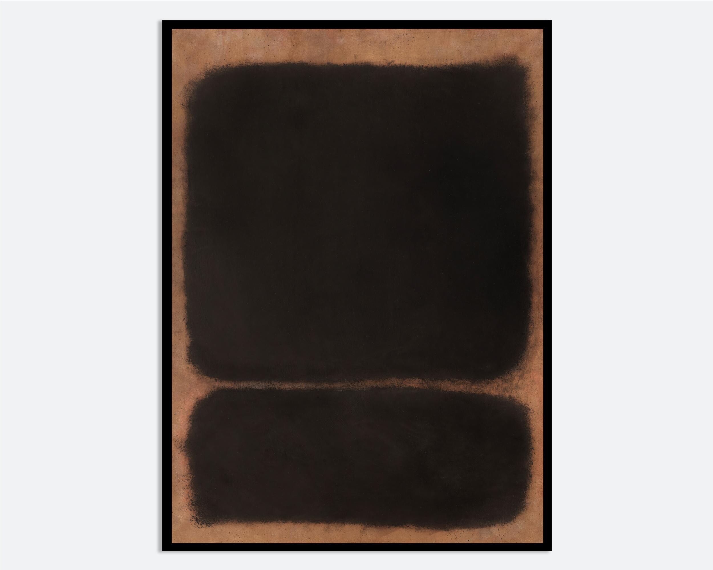 Mark Rothko Untitled 1964 Brown Rust Vintage Poster Colorful Art Print ...
