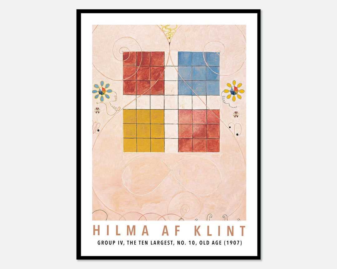 Poster D'Art Hilma Af Klint - No. 9 Old Age (1907) - Plusieurs Tailles Disponibles