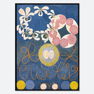 Hilma af Klint The Ten Largest, No. 1 Childhood Group IV Vintage Poster Colorful Abstract Art Print | Hilma af Klint Exhibition Poster #HK11