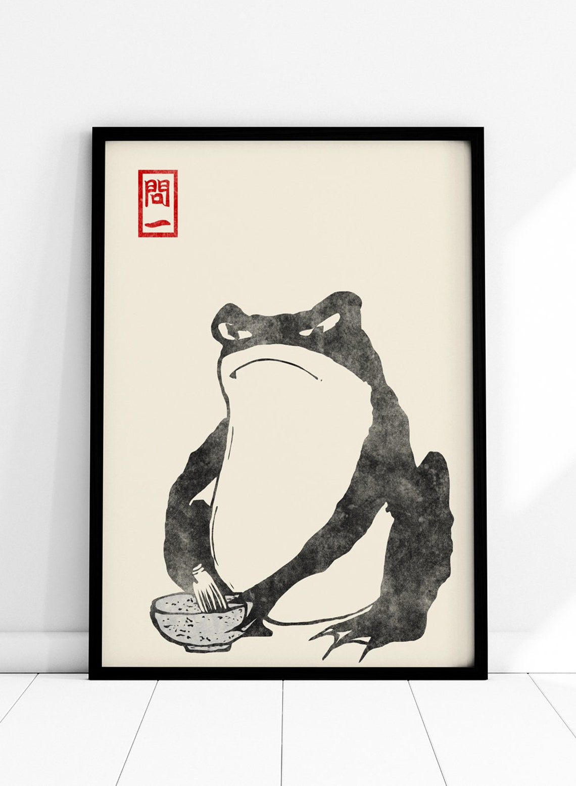 Japanese Frog Matsumoto Hoji Toad Woodblock Art Print Japanese Art japanese-frog-matsumoto-hoji-toad-woodblock-art-print-japanese-art