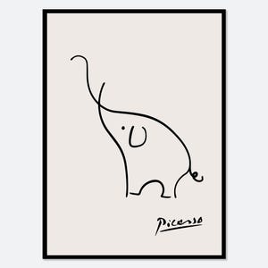 ピカソの版画、ピカソの鳩の版画、パブロ・ピカソの平和の鳩の線画版画